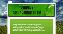 Desktop Screenshot of ogrodyarturszkudlapski.com